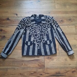 Vintage Pinky Creations Formal Embellished Silk Evening Jacket